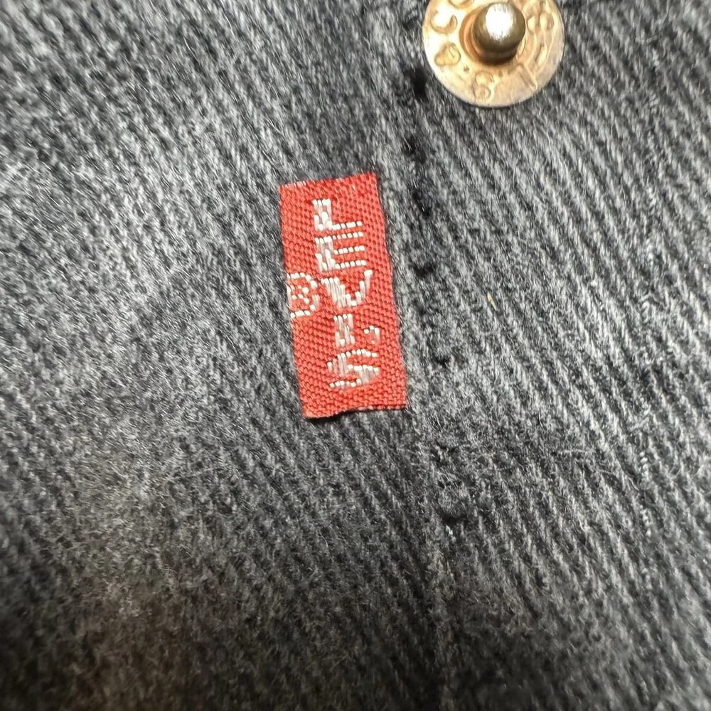 Vintage Levi's 501 Jeans Men 32x26 Black Straight‎ Leg Button Fly Made in USA